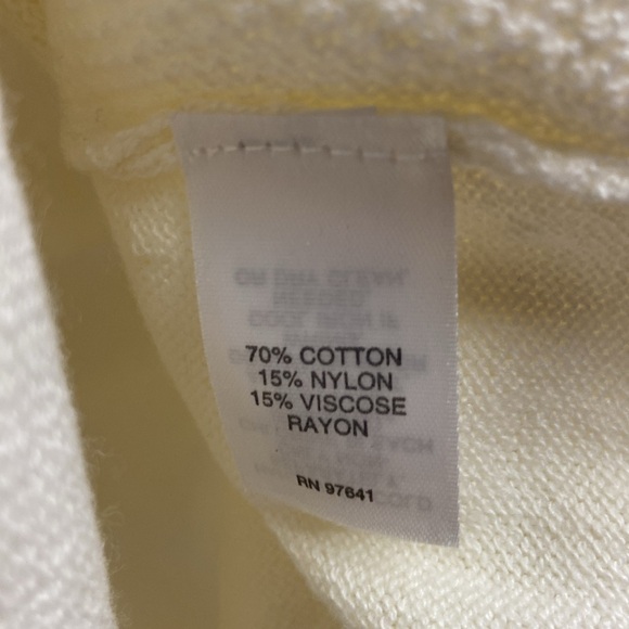 J. Jill Textured 3/4 Sleeve Easy Tunic Top Cream Size Small Petite NWT - Picture 6 of 6